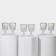 Timeless glass glasses set, 60 ml, 6 pcs