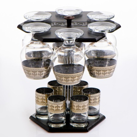 Mini-bar 12 objects cognac, Byzantium, dark 350/50 ml