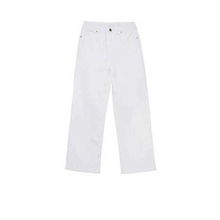 Women's shortened jeans with high landing Contte Elegant, size XL, color White-4