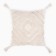 Decorative pillowcase "Ethel" BOHO, 45x45 cm, milk color, 100% cotton