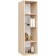 Cabinet of hinged varnish 8, 300x320x1150, thuja light/cashmere