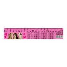 Line-stroke plastic 20 cm zl-20 table of multiplication 