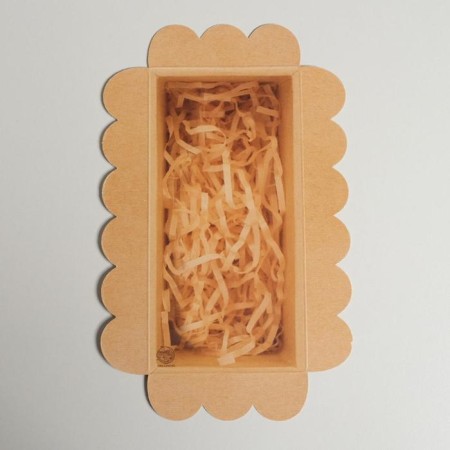 Cookie box, confectionery packaging with PVC lid, hand make, 10.5 x 21 x 3 cm-4