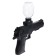 Black pistol, shoots gel bullets, mobile shutter, battery 3.7v