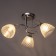 Chandelier "Nora" 3x60W E27 chrome 52x52x26cm