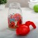 Jug "poppies", glass, 1.5 l, with a lid