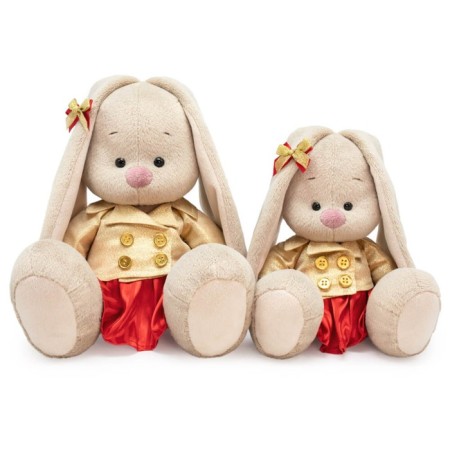 Soft toy "Bunny Mi", in a gold jacket, 18 cm-3