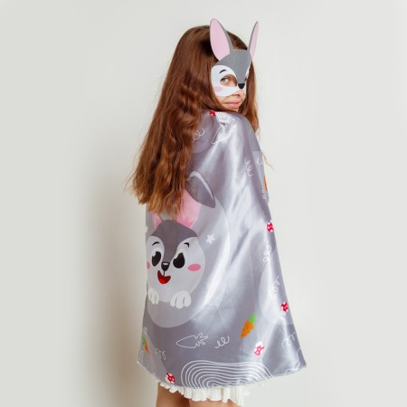 Carnival set "Nazi bunny": cloak, mask-3