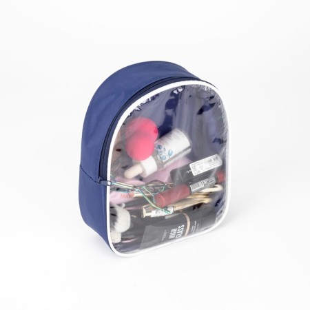 Lightning cosmetic bag, blue color-4