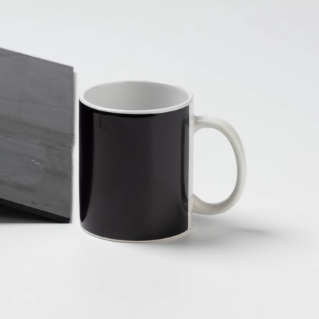 Mug - chameleon ceramic shares “eating”, 350 ml, white color-3