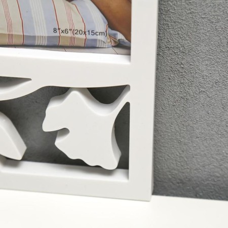Photo frame plastic in 4 photos 6.5x9, 10x15, 20x15 cm "leaves" 43x26 cm-1