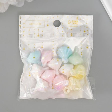 Suspension for creativity Plastic "Diamond" MIX MIX PASTEL 1.1x1.1x2 cm-3