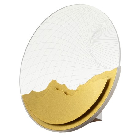 Bra "Planet" LED 20W 4000k gold 24x24x4 cm-3