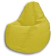 Mear-bag “Pear” Positive Liberty, size M, diameter 70 cm, height 90 cm, velor, lemon color