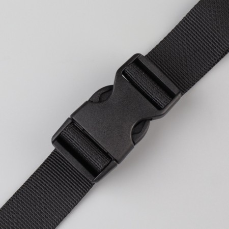 Holder for the straps of a backpack: Fastex 25 mm, with regulators, maximum sling length 50 cm, black color-2