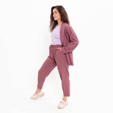 Casual Casual Set (jacket and trousers), dusty rose, size 46-5