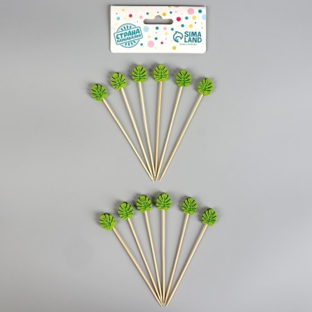 Skewers "leaves", in a set of 12 pieces-2
