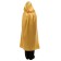Carnival cloak adult, satin, color golden length 120cm