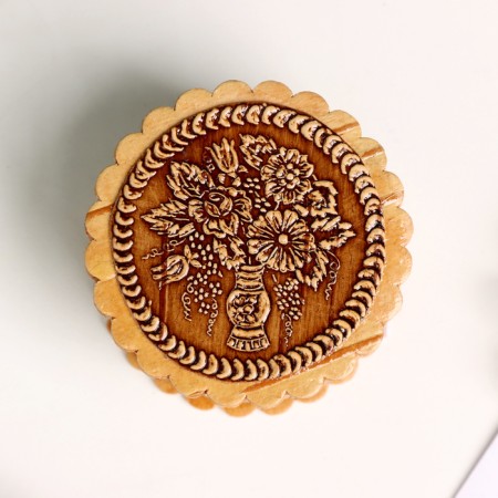 Casket "Bouquet", 40 x 25 mm, birch bark-2