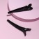 Hair clips, set - 2pcs, 10 cm, black color
