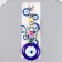 Suspension from the evil eye "horseshoe" 21 cm mix