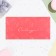 Envenue for money "Hardly!" butterflies on red, 17 x 9 cm
