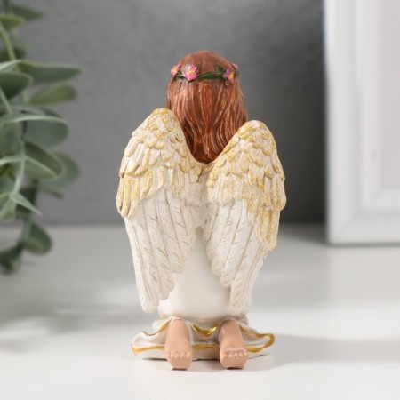 Souvenir Polystone "Angel-girl prays" 9x5x4.5 cm-2