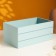 Kashpo wooden 25x14x11 cm gray-blue