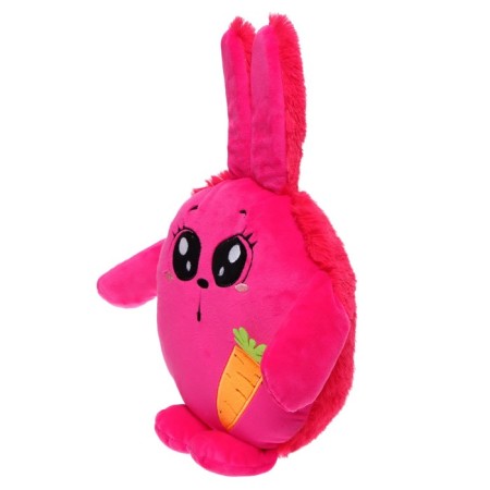 Soft toy "Bunny Pupsik", Fuchsia color, 20 cm-1