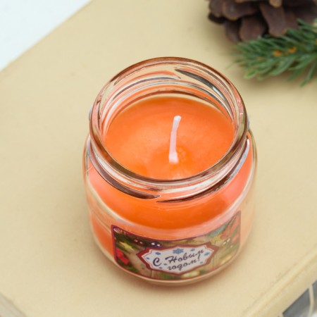 Aromatic candle in the Bank "Mandarin", 6.4x6 cm-1