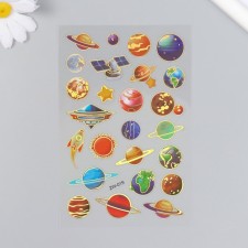 Plastic Plastic sticker with gold 10.2x20.5 cm