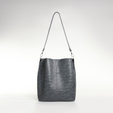 Women's bag on magnet Textura, average size, color gray