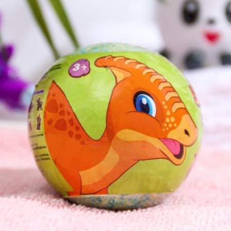 Бомбочка для ванн детская с игрушкой "Dinosaurs", 130 г-5