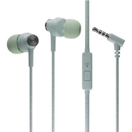 Headphones More Choice G20, microphone, vacuum, 95 dB, 32 Ohm, 3.5 mm, 1.1 m, green-1