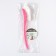 Brush for washing bottles and nipples, 25x9 cm., Pink color