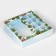 New Year. Box for 8 sweets and chocolate, with the window "Miracles" happen ", 17.7 x 17.8 x 3.8 cm, confectionery packaging