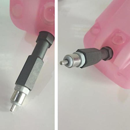 The drinker is nipple, with a capacity of 0.5 liters, for rabbits and birds, plastic-3