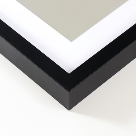 MDF photo frame "Valerie" 40x50 cm with a paspartm 30x40 cm, black (plastic screen)-2