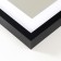 MDF photo frame "Valerie" 40x50 cm with a paspartm 30x40 cm, black (plastic screen)