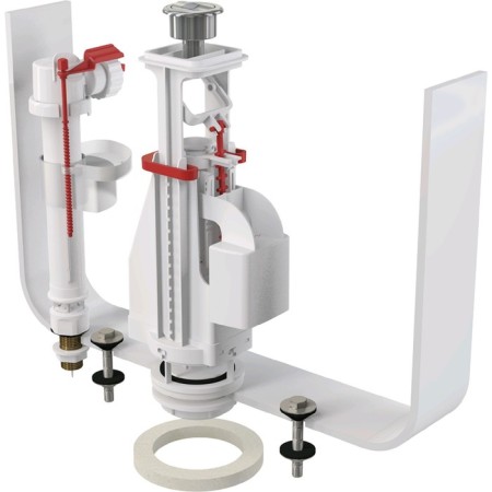The ALCAPAPLAST SA08ASK 1/2 ’Chrom, with a double button, inlet A18 1/2, A08A.