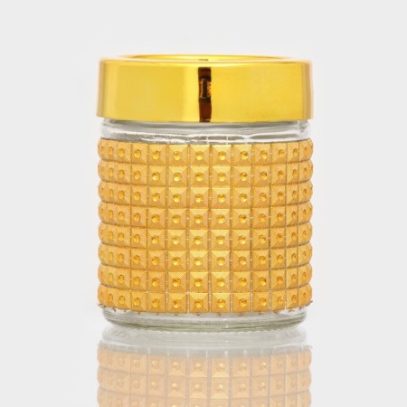 Glass Bank for bulk products "Gold", 300 ml, 8.5 × 10.5 cm, gold color
