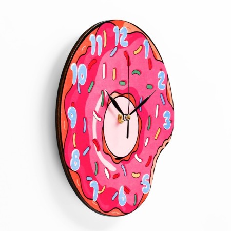 Watch wall "Donut", discrete move, d-23.5 cm-1