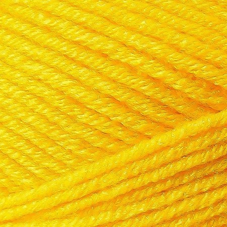 Yarn "Children's Fun" 20% microfiber, 80% acrylic 140m/50g (104 yellow)-2
