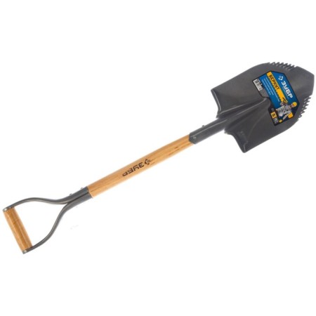Baying shovel, acute, l = 80 cm, wooden stalk, with a pen, "bison"-2