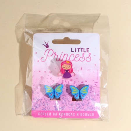 Clips and ring "Littel Princess" 6 x 9 cm-7