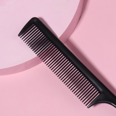 Comb with a tail, 21 × 2.5 cm, packing 20 pcs, black color-1