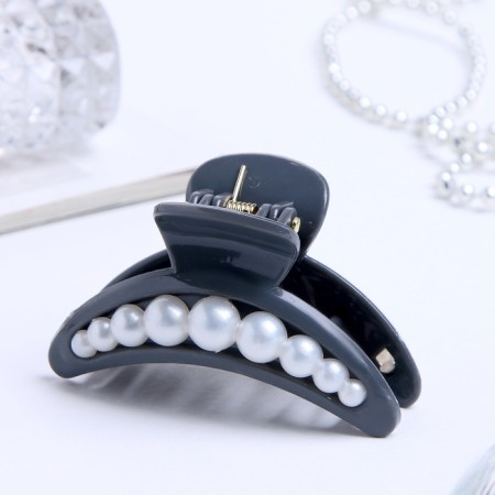 Hair crab "Lux" arc beads, 6.5 cm, mix