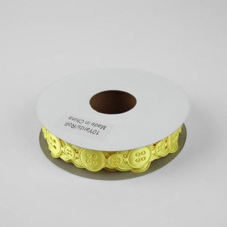 Figure tape "Buttons", 15 mm, 9 ± 0.5 m, yellow color-1