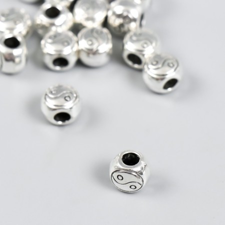 Busina for creativity Metal "Yin-Yang" silver 1x0.8 cm-1