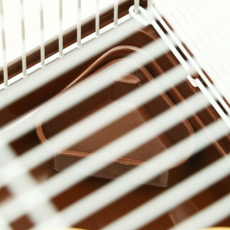 A cage for rodents "Pigzon" with a lock, 31 x 24 x 27 cm, brown-6